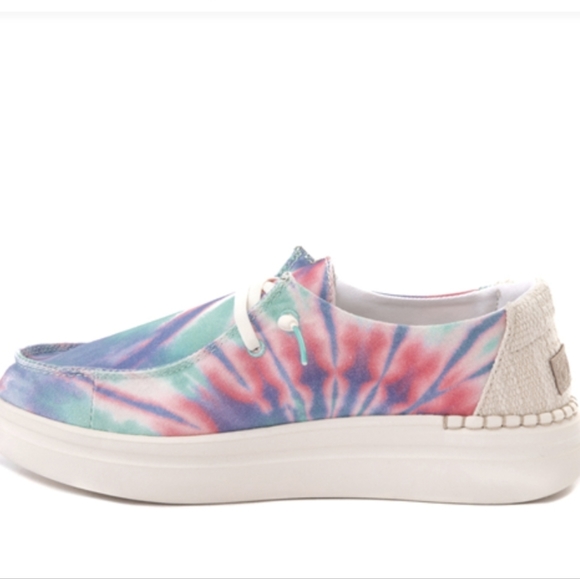 HEY DUDE WENDY RISE PLATFORM CANDY TIE DYE - Picture 6 of 6
